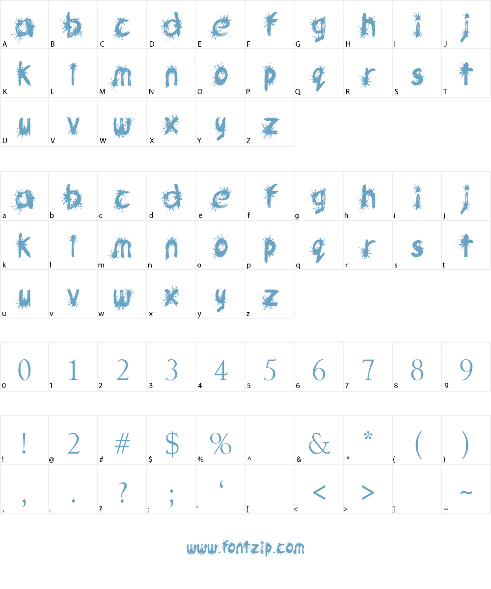 Ink Studio Font Character